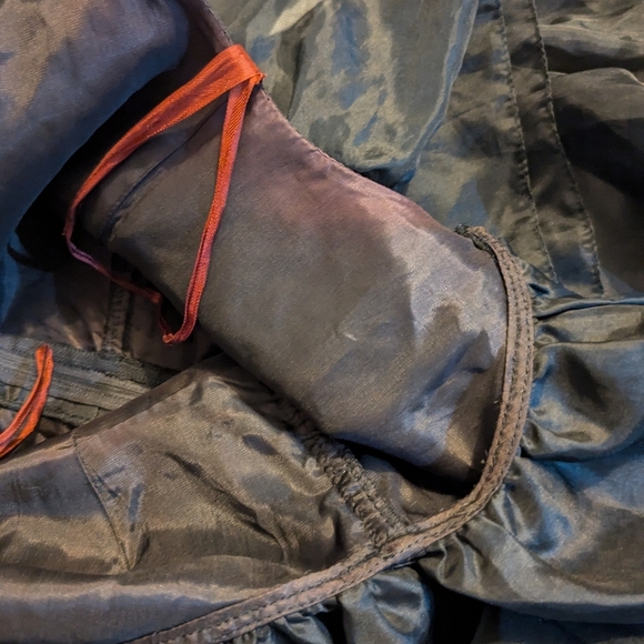 Vintage 70s 80s Cocktail Party Dress, layers chiffon, full midi skirt - Picture 8 of 12